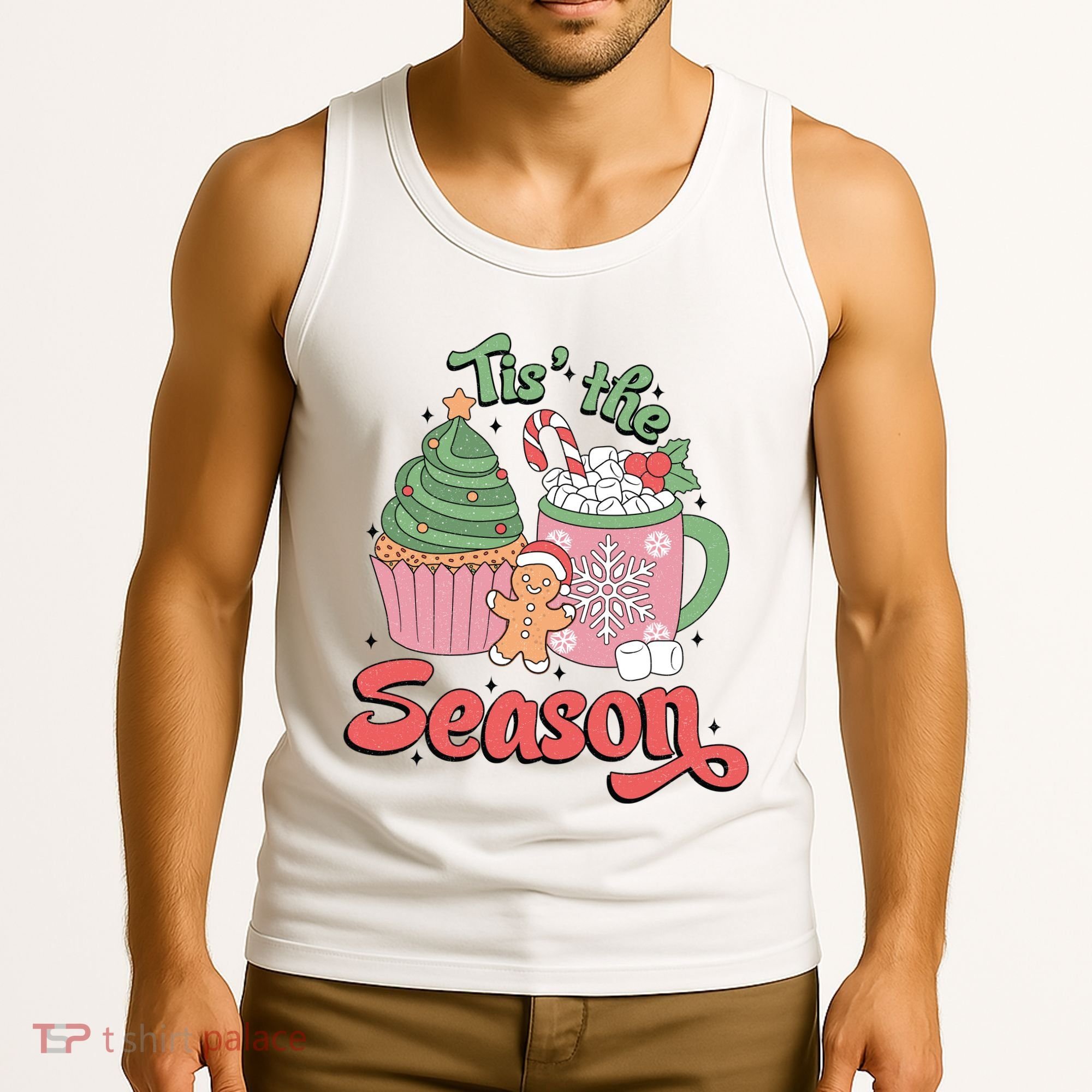 Tis The Season Cozy Christmas Holiday Tank Top