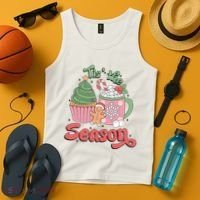 Tis The Season Cozy Christmas Holiday Tank Top thumb 4