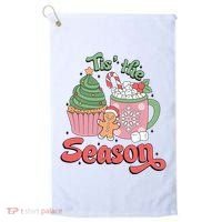 Tis The Season Cozy Christmas Holiday Golf Towel thumb 0