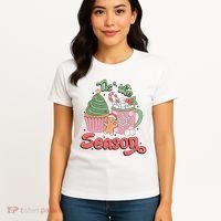 Tis The Season Cozy Christmas Holiday Women's T-Shirt thumb 4