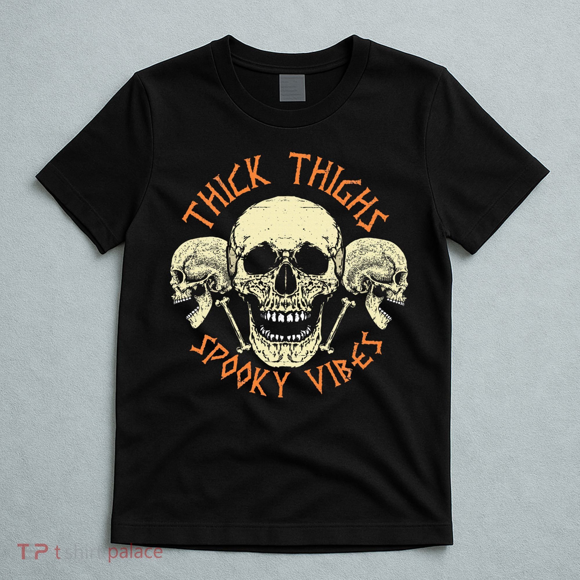 Thick Thighs & Spooky Vibes Halloween Costume T-Shirt