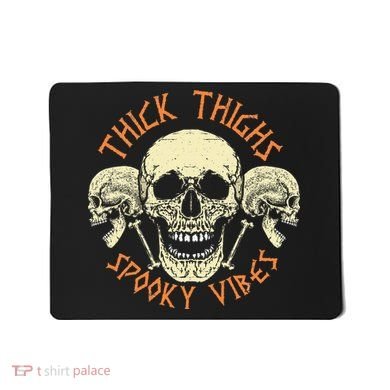 Thick Thighs & Spooky Vibes Halloween Costume Mousepad