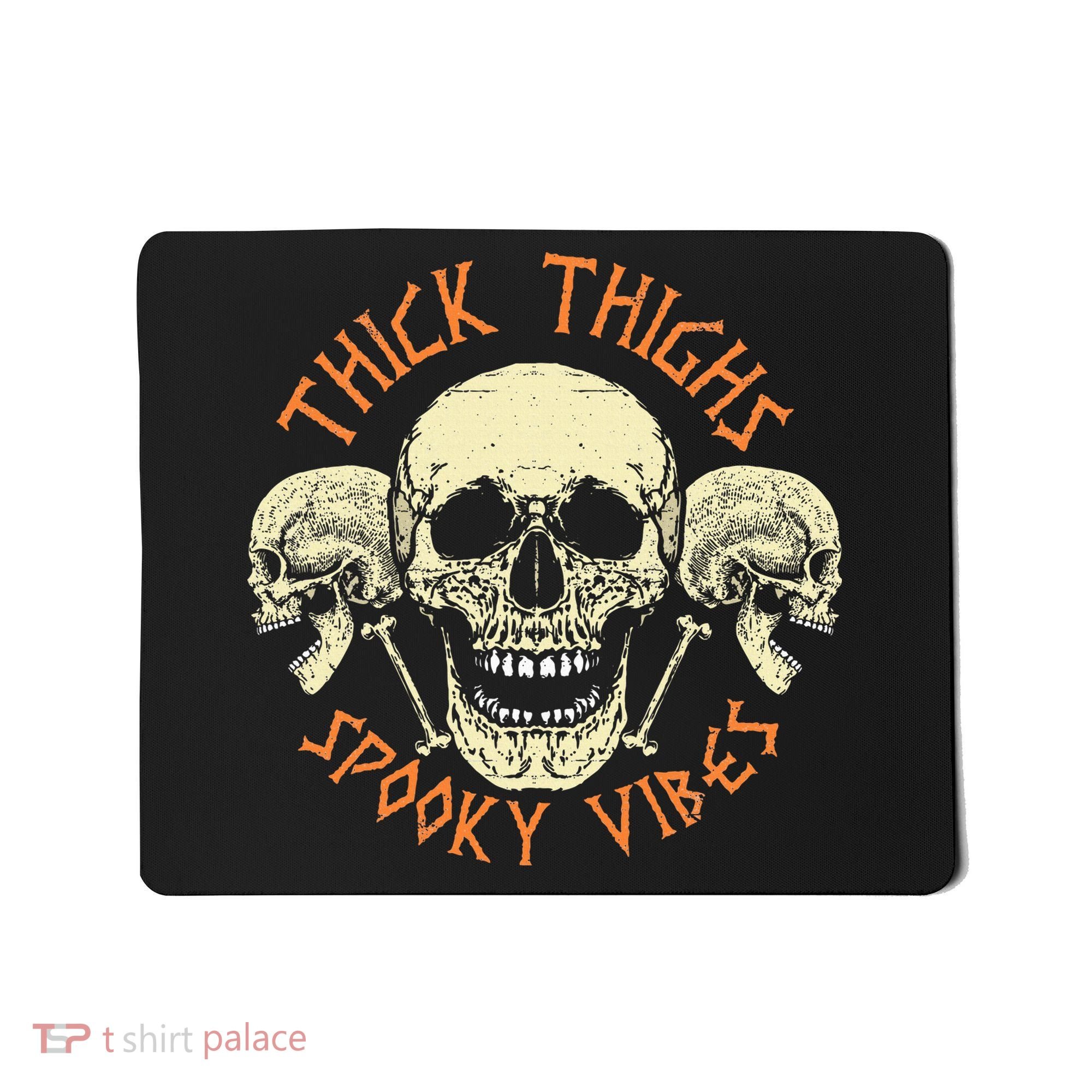 Thick Thighs & Spooky Vibes Halloween Costume Mousepad