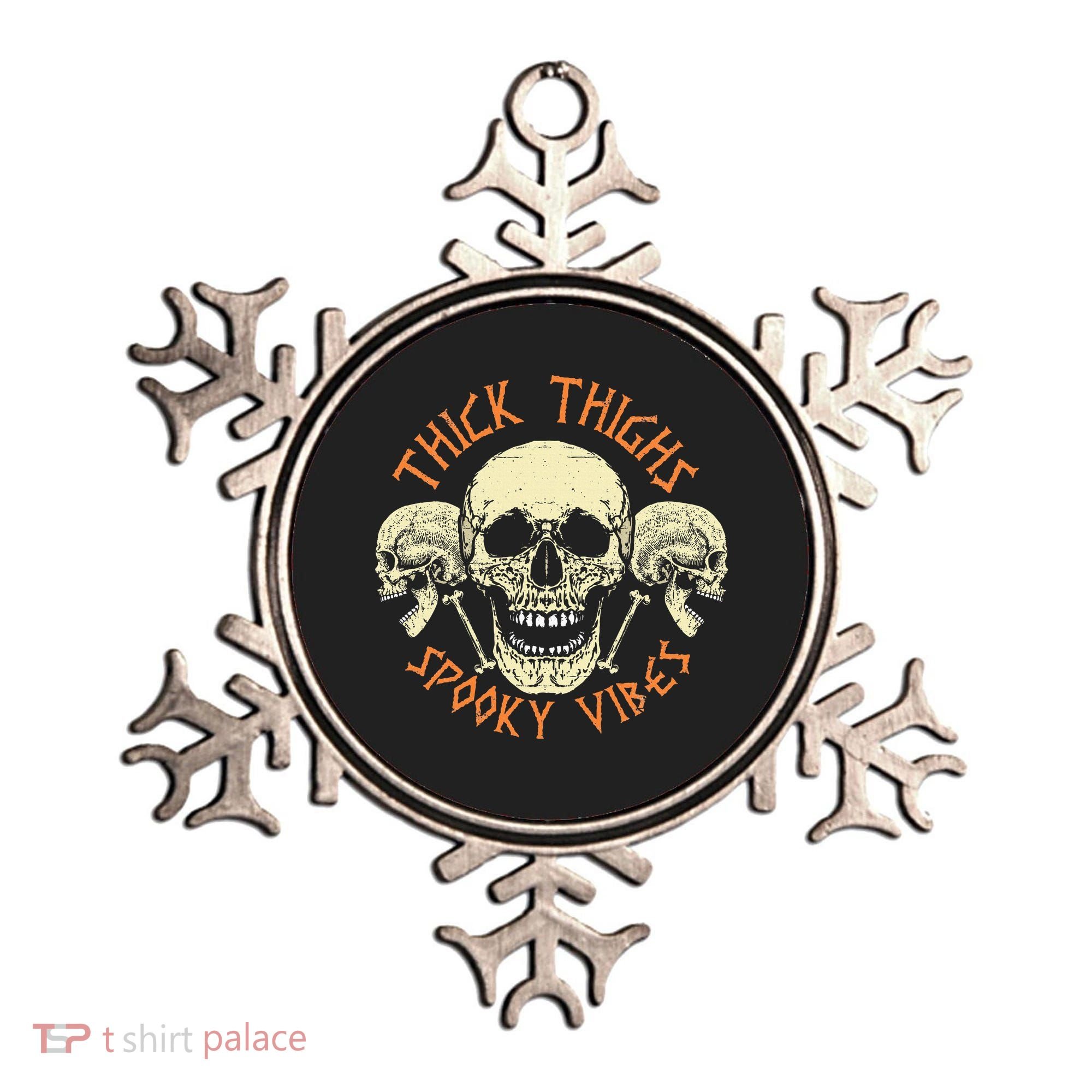 Thick Thighs & Spooky Vibes Halloween Costume Ornament