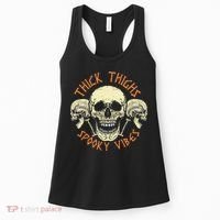 Thick Thighs & Spooky Vibes Halloween Costume Women's Tank Top thumb 0