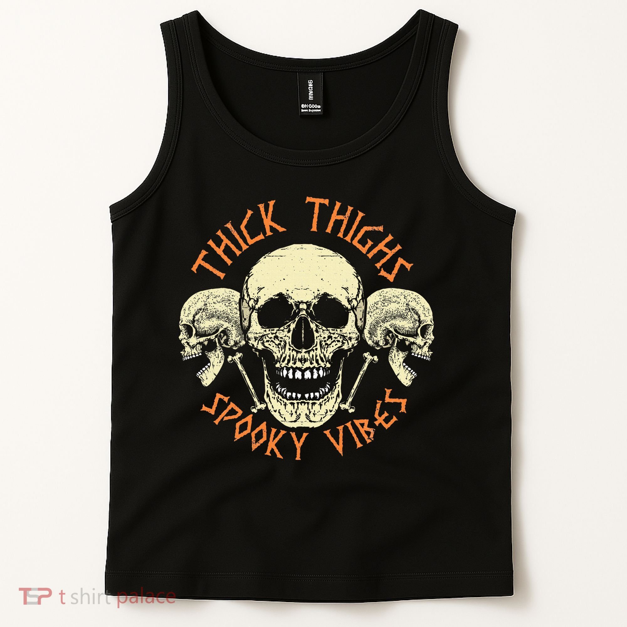 Thick Thighs & Spooky Vibes Halloween Costume Tank Top