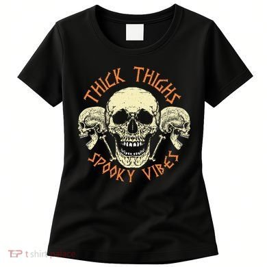 Thick Thighs & Spooky Vibes Halloween Costume Women's T-Shirt