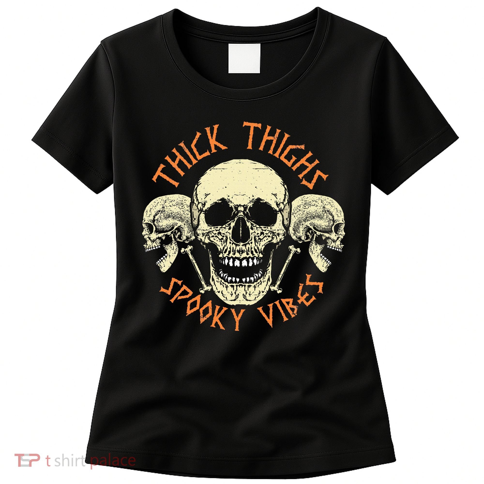 Thick Thighs & Spooky Vibes Halloween Costume Women's T-Shirt