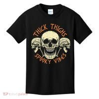 Thick Thighs & Spooky Vibes Halloween Costume Kids T-Shirt thumb 0