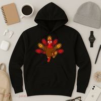 Thanksgiving Trot Squad Turkey Hoodie thumb 3