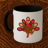 Thanksgiving Trot Squad Turkey Coffee Mug thumb 2