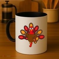 Thanksgiving Trot Squad Turkey Coffee Mug thumb 4