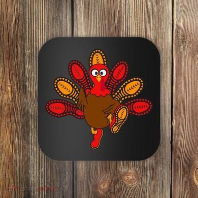 Thanksgiving Trot Squad Turkey Coaster