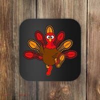 Thanksgiving Trot Squad Turkey Coaster thumb 0