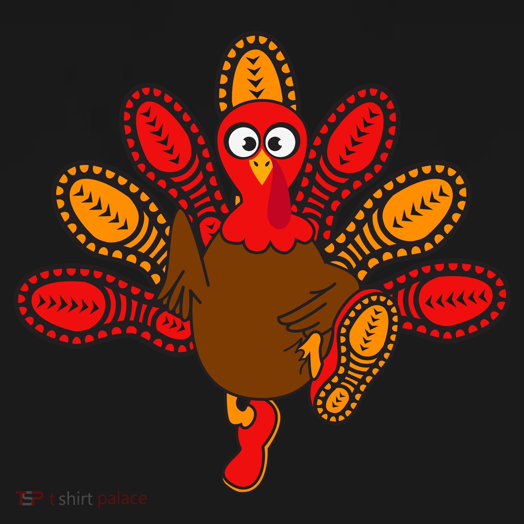 Thanksgiving Trot Squad Turkey Pajama Set