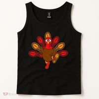 Thanksgiving Trot Squad Turkey Tank Top thumb 2