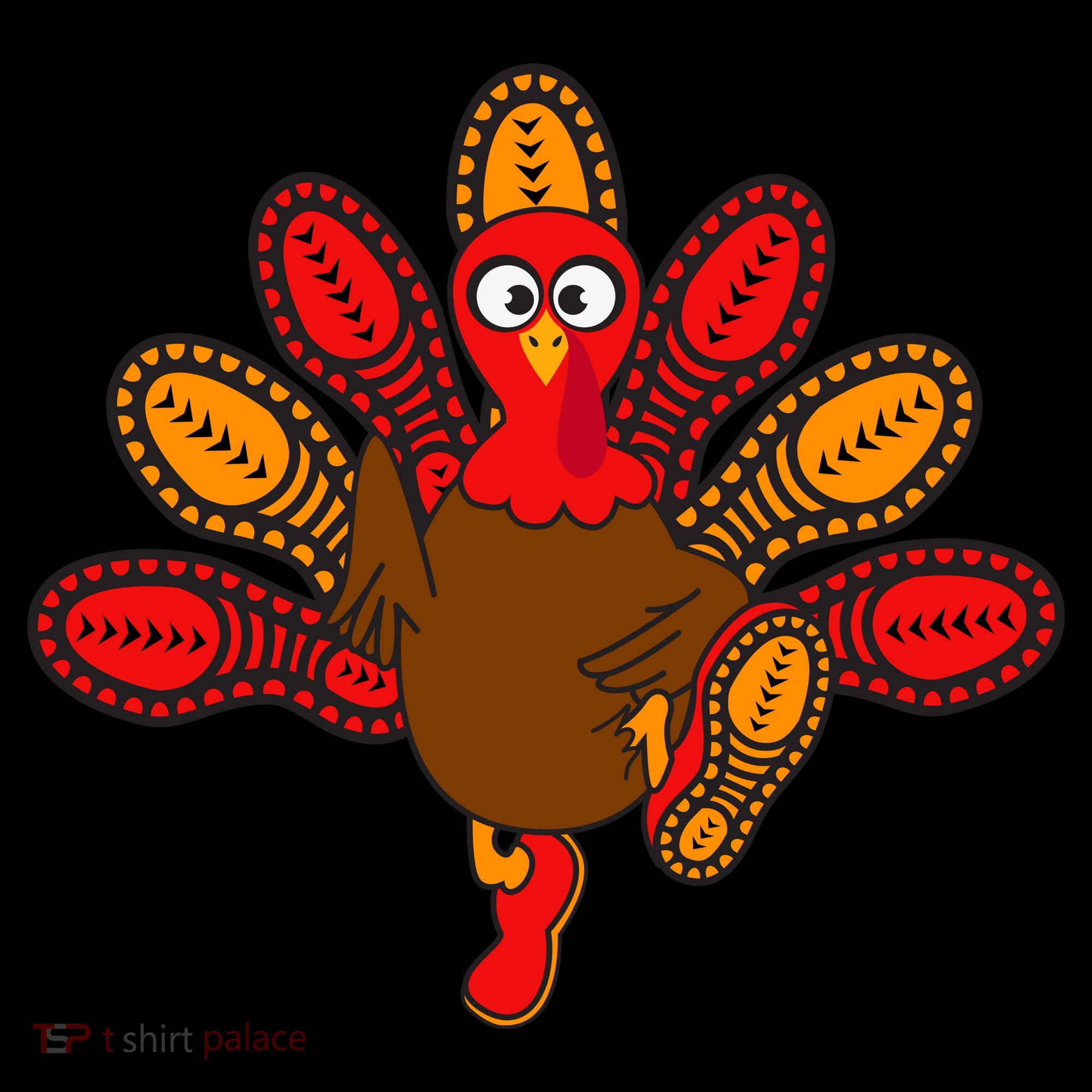 Thanksgiving Trot Squad Turkey Kids T-Shirt