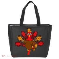 Thanksgiving Trot Squad Turkey Tote Bag thumb 0