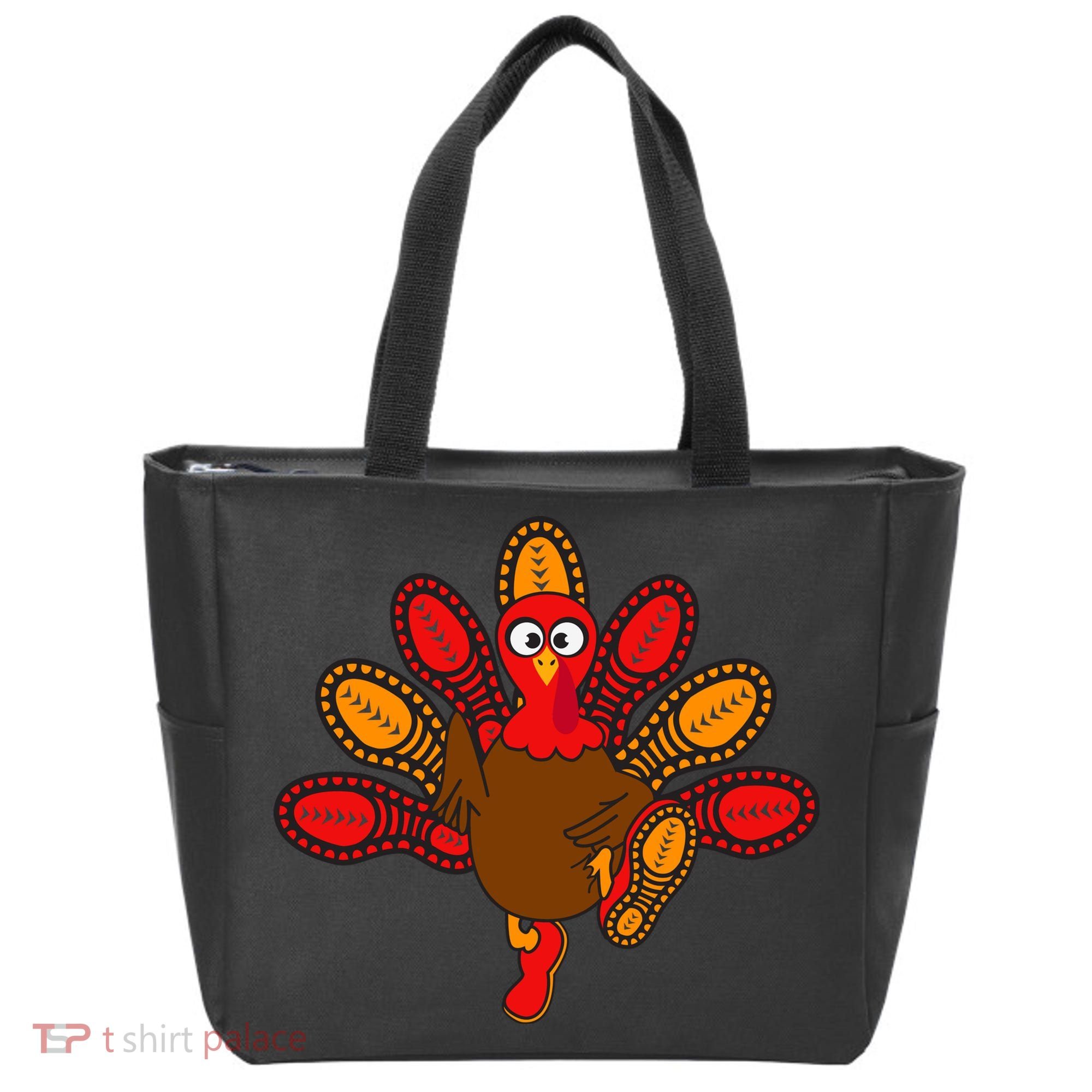 Thanksgiving Trot Squad Turkey Tote Bag
