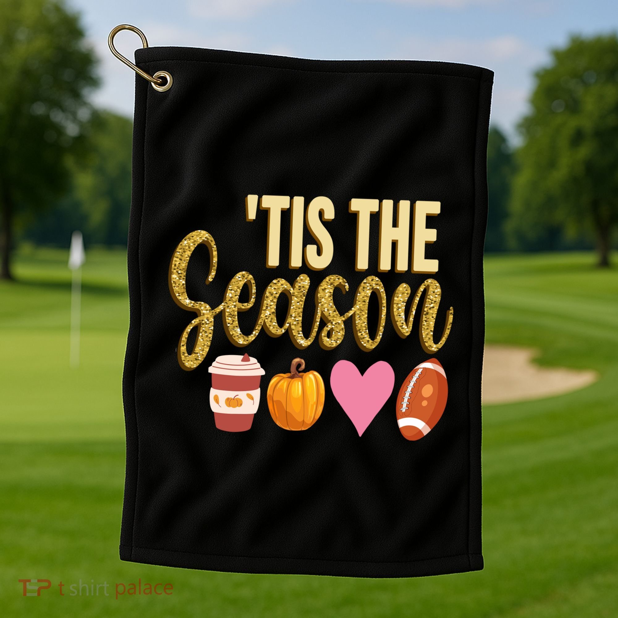 Tis The Season Fall Lover Cute Golf Towel