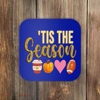 Tis The Season Fall Lover Cute Coaster thumb 0