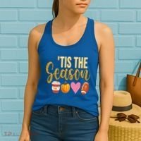 Tis The Season Fall Lover Cute Women's Tank Top thumb 2