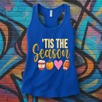 Tis The Season Fall Lover Cute Women's Tank Top thumb 3