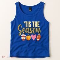 Tis The Season Fall Lover Cute Tank Top thumb 2