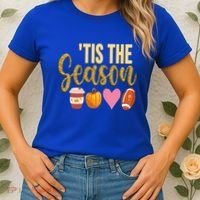 Tis The Season Fall Lover Cute Women's T-Shirt thumb 2