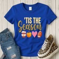 Tis The Season Fall Lover Cute Women's T-Shirt thumb 3