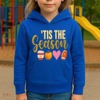 Tis The Season Fall Lover Cute Kids Hoodie thumb 3