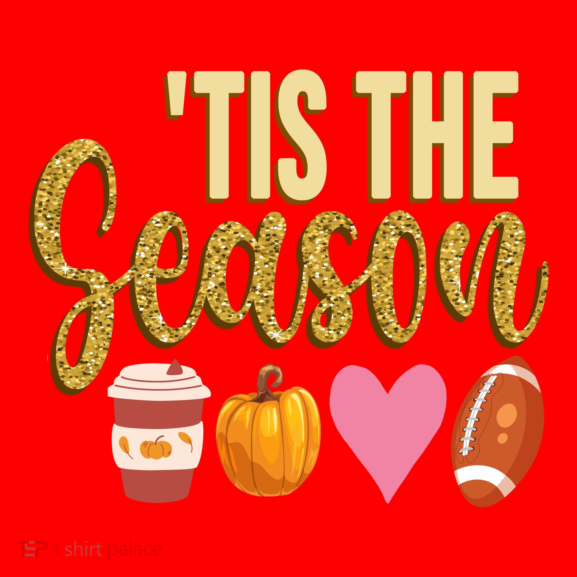Tis The Season Fall Lover Cute Santa Hat