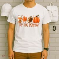 Tis The Season Football Football Fall Thanksgiving T-Shirt thumb 6