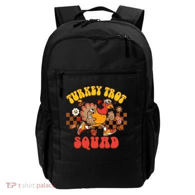 Turkey Trot Squad Funny Thanksgiving Running Fall Turkey Gift Backpack