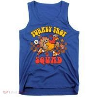 Turkey Trot Squad Funny Thanksgiving Running Fall Turkey Gift Tank Top thumb 0