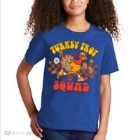 Turkey Trot Squad Funny Thanksgiving Running Fall Turkey Gift Kids T-Shirt thumb 2