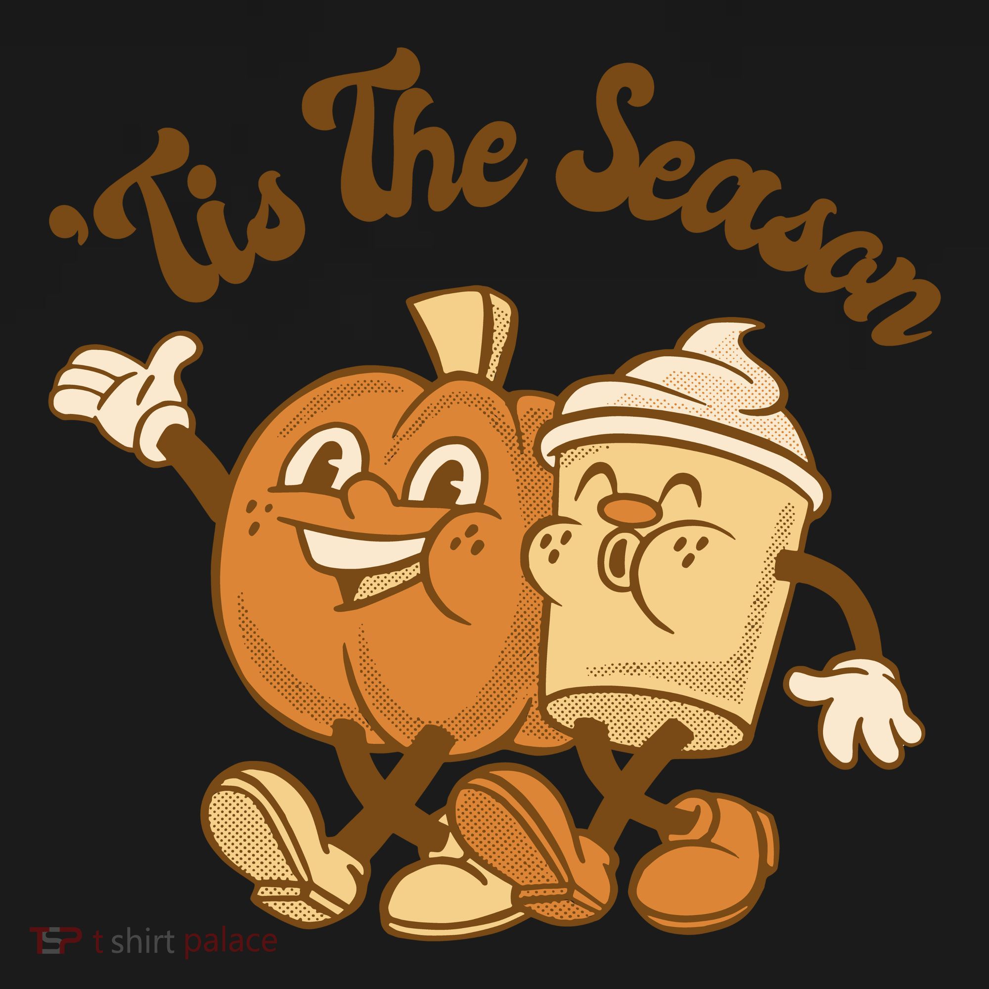 Tis The Season Pumpkin Latte Autumn Toddler Hoodie
