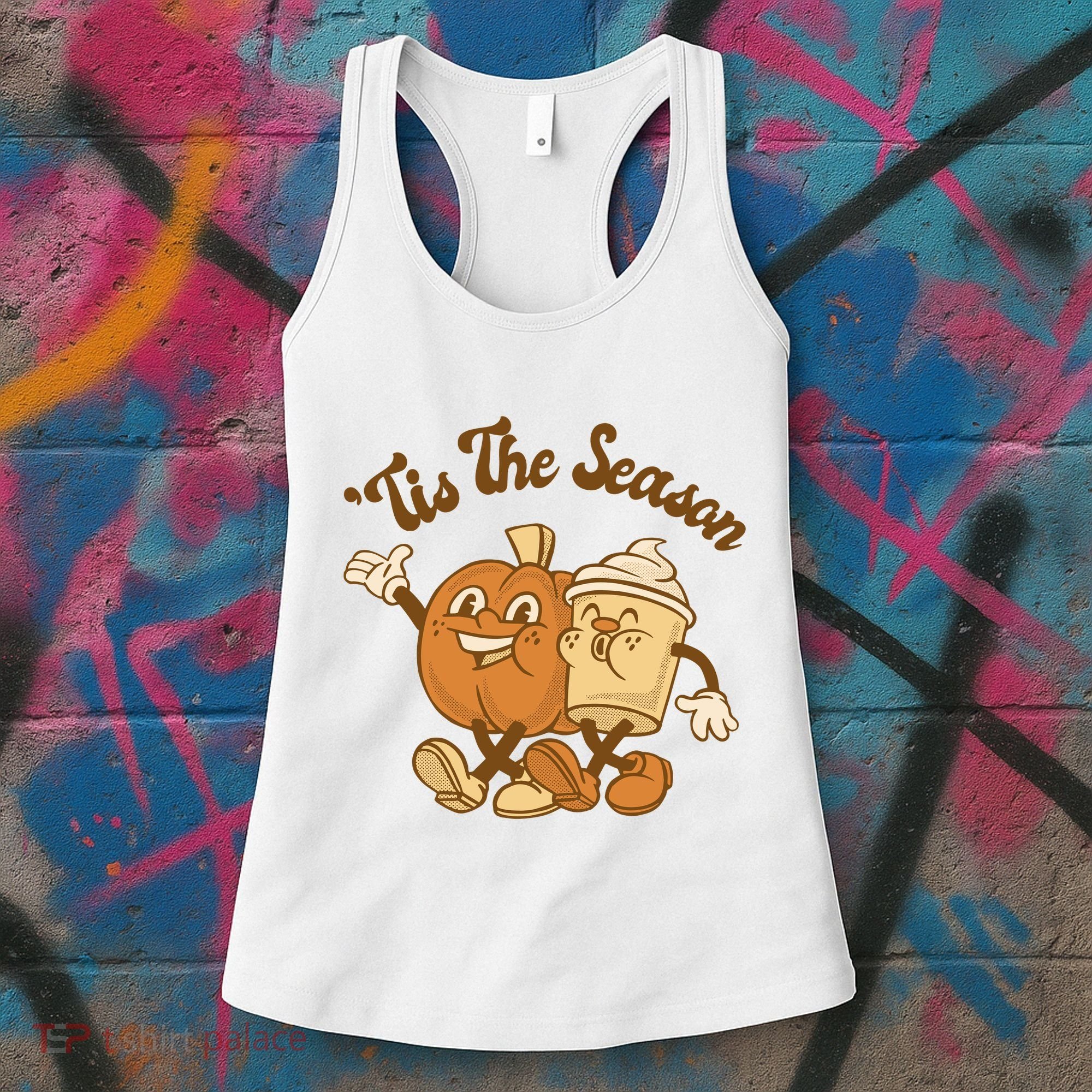 Tis The Season Pumpkin Latte Autumn Women's Tank Top