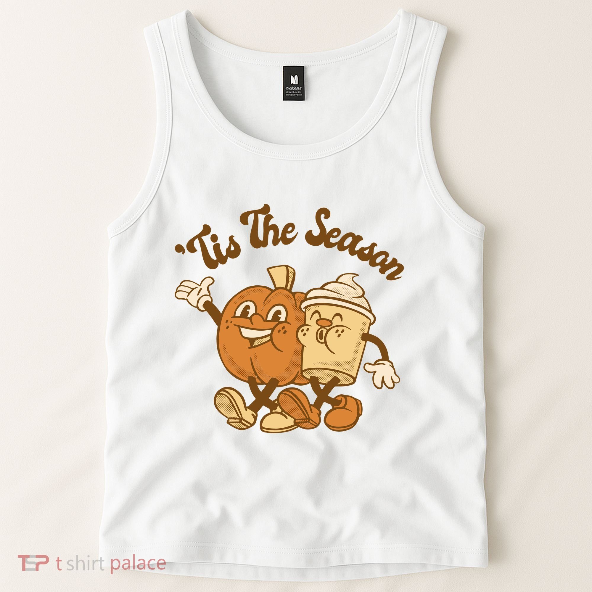 Tis The Season Pumpkin Latte Autumn Tank Top