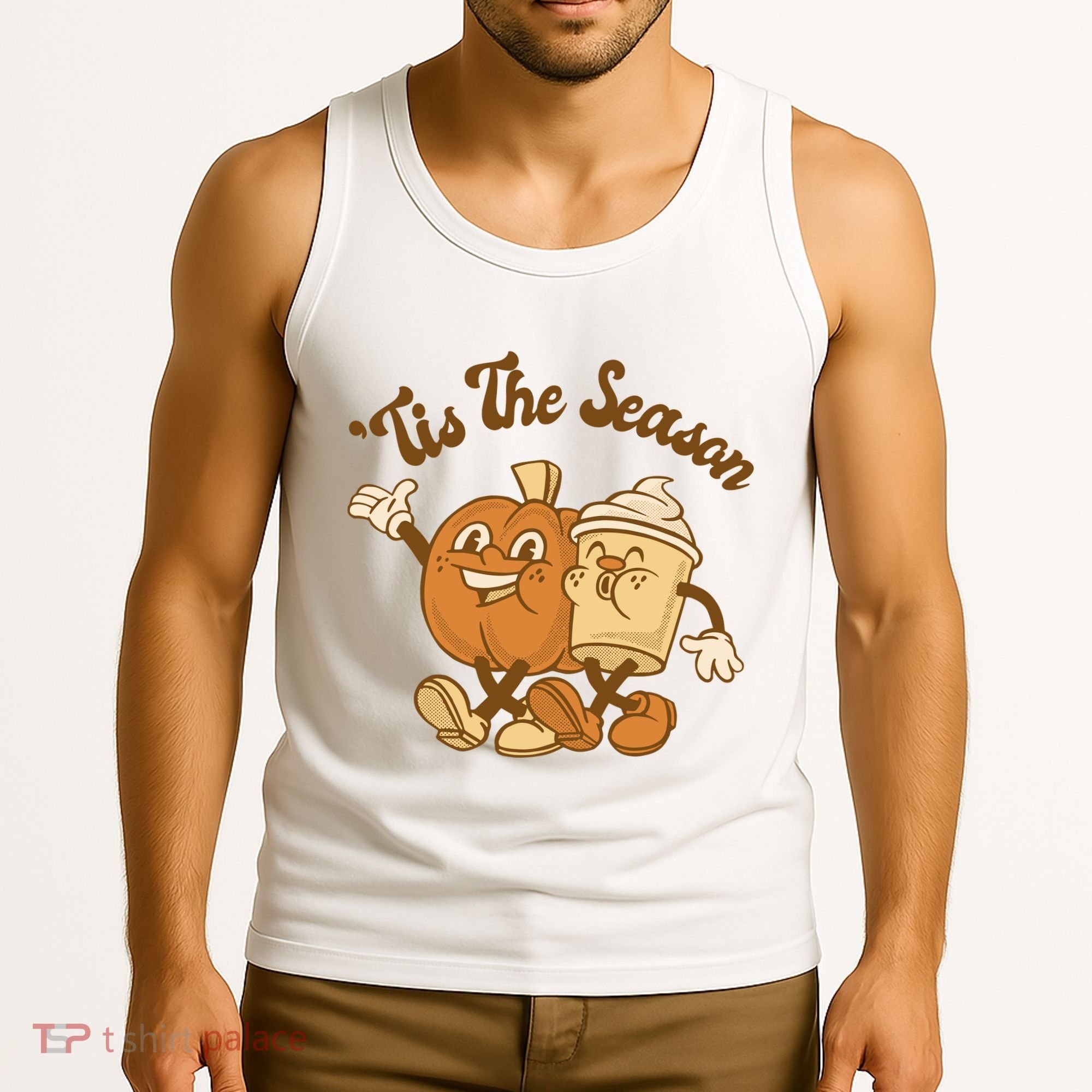 Tis The Season Pumpkin Latte Autumn Tank Top