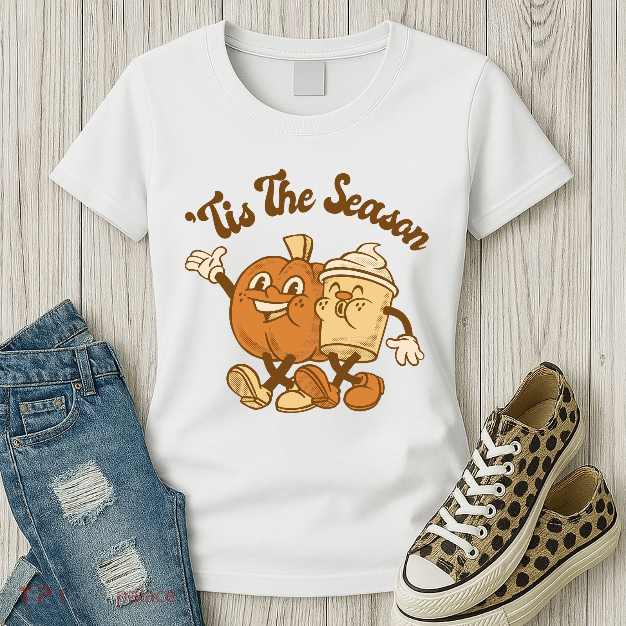 Tis The Season Pumpkin Latte Autumn Women's T-Shirt