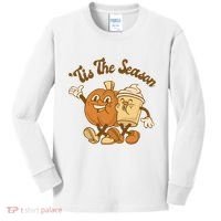 Tis The Season Pumpkin Latte Autumn Kids Long Sleeve Shirt thumb 0