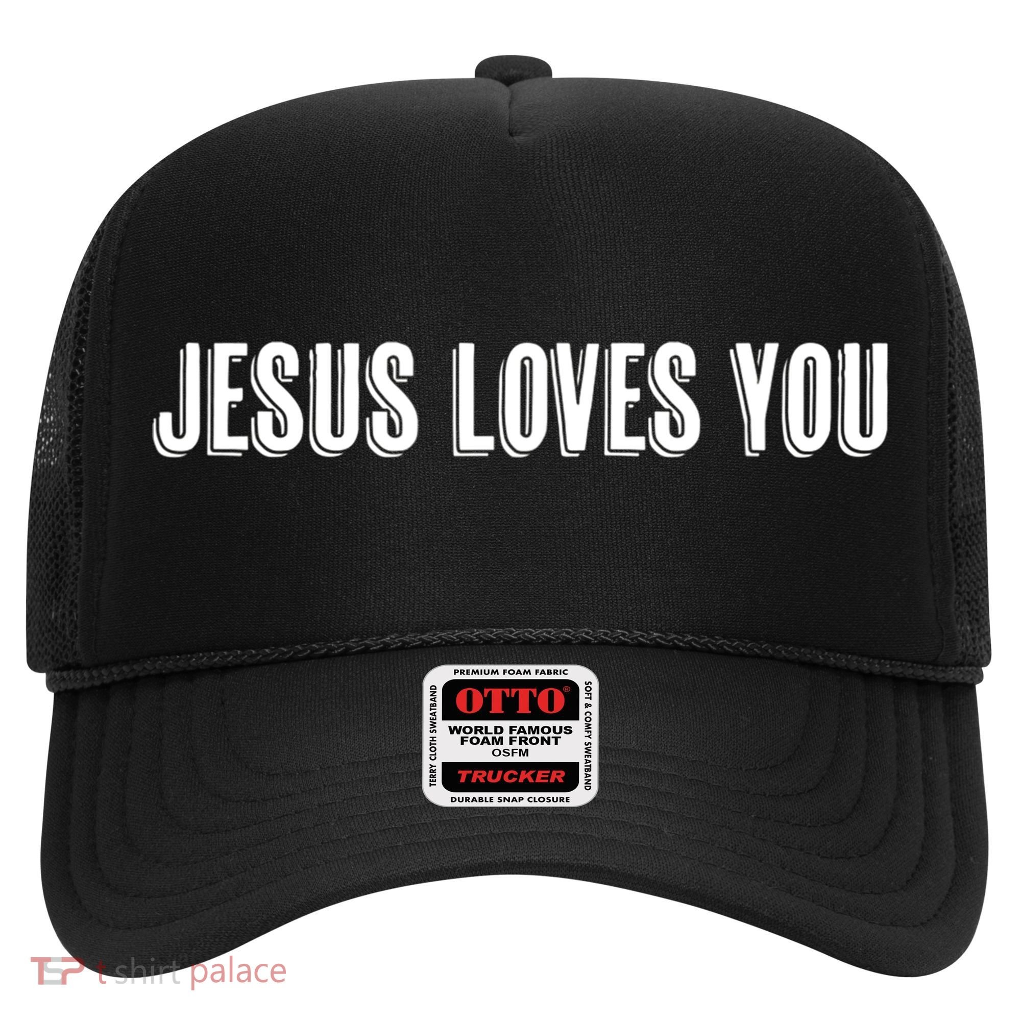 Top That Says The Words JESUS LOVES YOU Christian Hat
