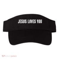 Top That Says The Words JESUS LOVES YOU Christian Visor thumb 0