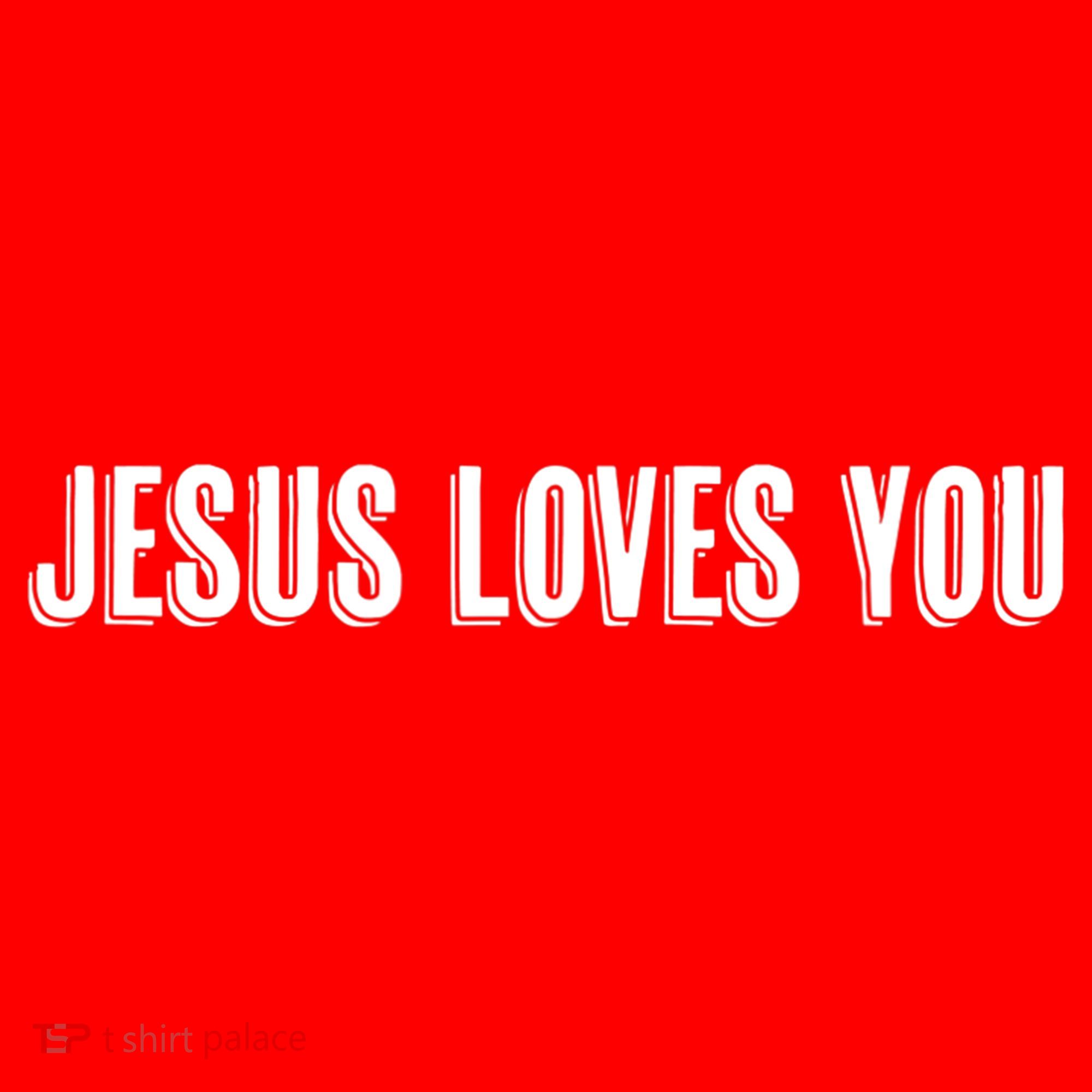 Top That Says The Words JESUS LOVES YOU Christian Santa Hat