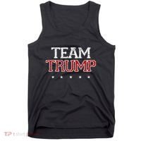 Team Trump Shirts Maga Trump Support Republican Tank Top thumb 0