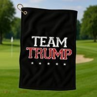 Team Trump Shirts Maga Trump Support Republican Golf Towel thumb 1