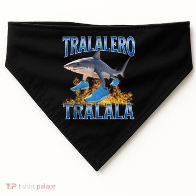 Tralalero Tralala Shark Meme USA-Made Doggie Bandana