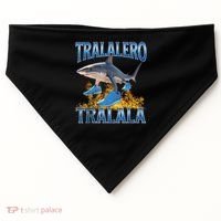 Tralalero Tralala Shark Meme USA-Made Doggie Bandana thumb 0