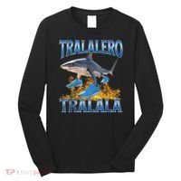 Tralalero Tralala Shark Meme Long Sleeve Shirt thumb 0